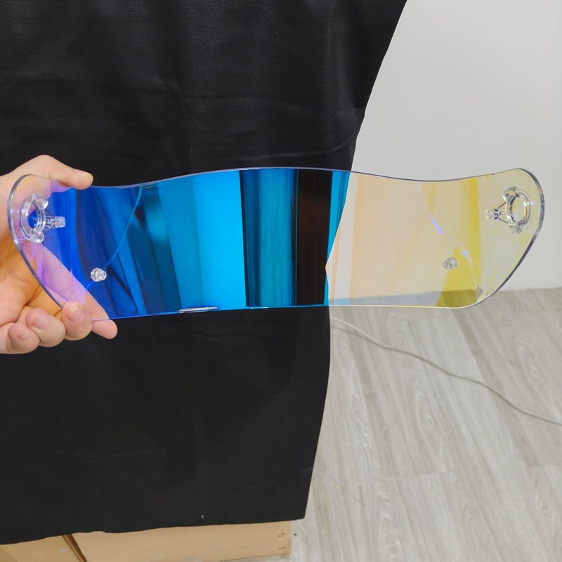 KAMAN Motorcycle Helmet Visor Shield for AGV K1 K1S K3SV K5 K5S Sunscreen Capacetes Lens Cascos Accessories (Revo Clear Blue) - Image 5